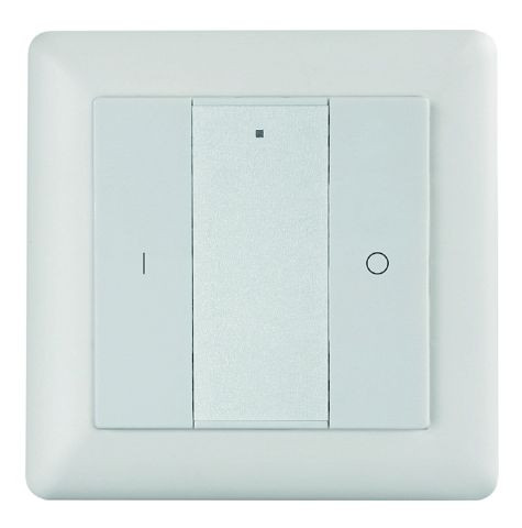 Interruptor de pared inalámbrico rutec 1 canal 1 ZONA monocromo, 80570