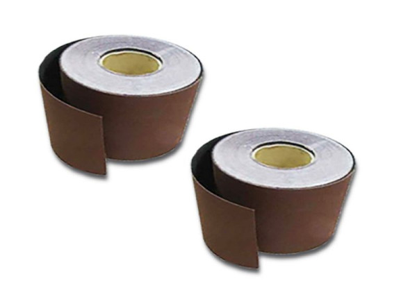 VaGo-Tools rollos de papel de lija con velcro 115 mm x 10 m rollos de papel de lija P100, PU: 2 piezas, VGVSPR11510-100-2_lv