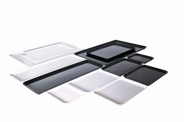Paneles de melamina Schneider, rectangulares, negro, 600 x 400 x 20 mm, 227096