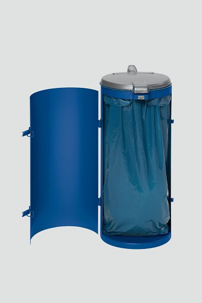 Colector de residuos compacto VAR junior con puerta batiente, azul genciana, 10161