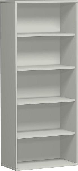 Estante geramöbel, 4 estantes decorativos, 800x425x1920, gris claro, N-10R508-L
