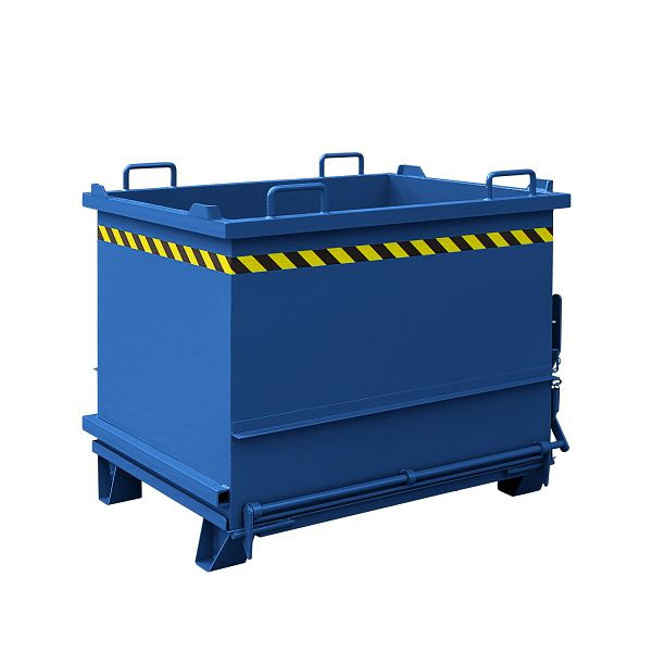 Contenedor de material de construcción de la industria Eichinger con piso plegable, 1000 kg, 300 litros azul genciana, 20350400000097