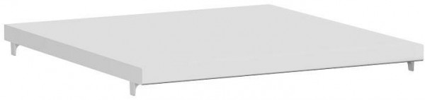 Balda geramöbel con soporte de balda, 400x370x19, gris claro, N-341702-L