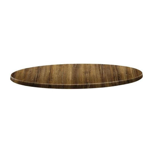 Topalit Classic Line tablero de mesa redondo madera de cerezo de Atacama 80cm, DR929