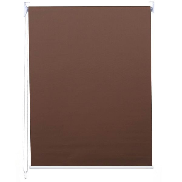 Mendler estor enrollable HWC-D52, persiana de ventana, persiana lateral, 50x160cm protección solar oscurecedora opaca, marrón, 63267
