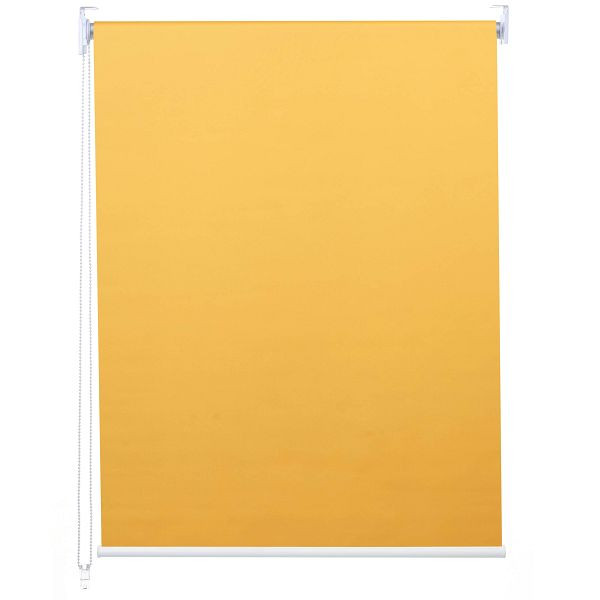 Mendler estor enrollable HWC-D52, persiana de ventana, persiana lateral, 40x160cm protección solar oscurecedora opaca, amarillo, 63255