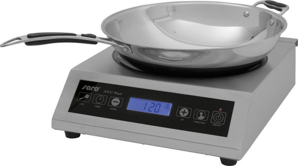 Placa de inducción saro wok incluido wok modelo LOUISA, 360-3000