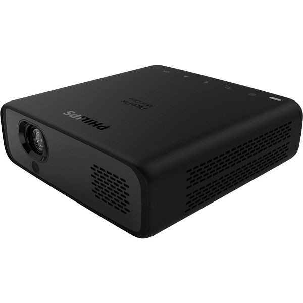 Philips Projection PicoPix Max One (mini proyector/proyector silencioso con FullHD nativo, HDR10, REC.709, DLP, 16 500 mAh), PPX520/INT