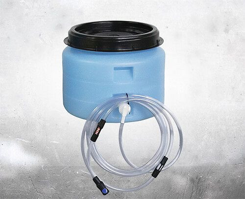 Tanque de caída de agua IBH 30 litros, completo con válvula de cierre, indicador de flujo y acoplamiento rápido con filtro fino, 259721218