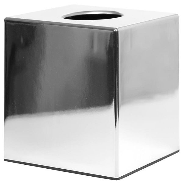 Caja de pañuelos bolero cubo cromo, CC493