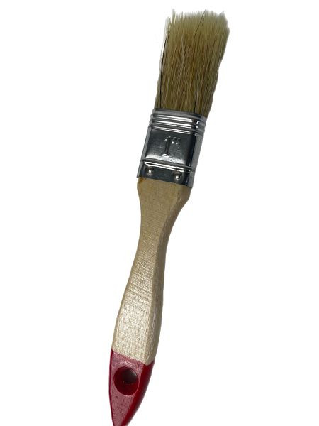 VaGo-Tools Brocha para barniz, esmalte, brocha de pintor, brocha plana, cerdas chinas, 25 mm, PU: 6 piezas, 190-010-6_vx