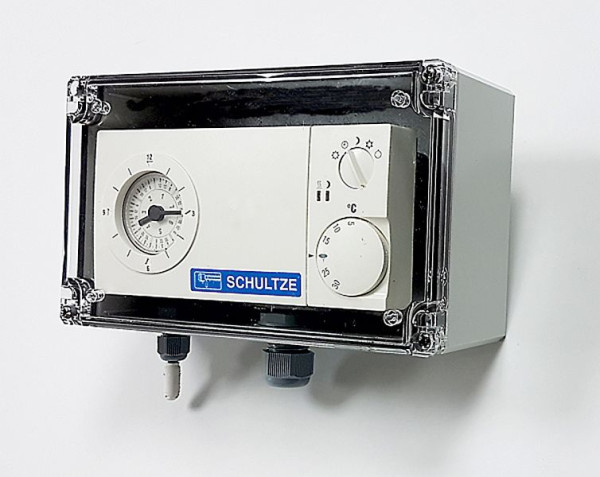 Schultze Easy 1-ECO, cronotermostato electrónico para habitaciones húmedas - clase de protección IP67, 1-ECO