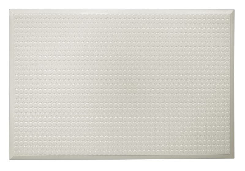 Ergomat Infinity Smooth White sala blanca + alfombra antifatiga, largo 780 cm, ancho 90 cm, INS90780-W