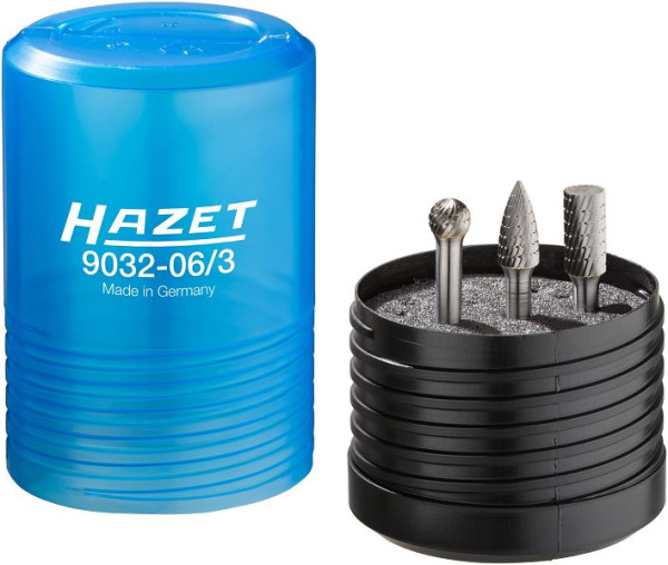 Juego de fresas de metal duro Hazet, 6 mm, número de herramientas: 3, 9032-06/3