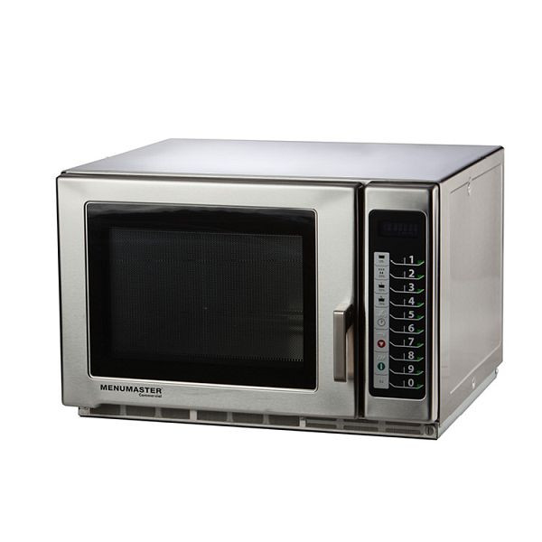 Microondas Menumaster RFS518TS, potencia de microondas de 1800 vatios, 100 programas de cocción programables, 101.114