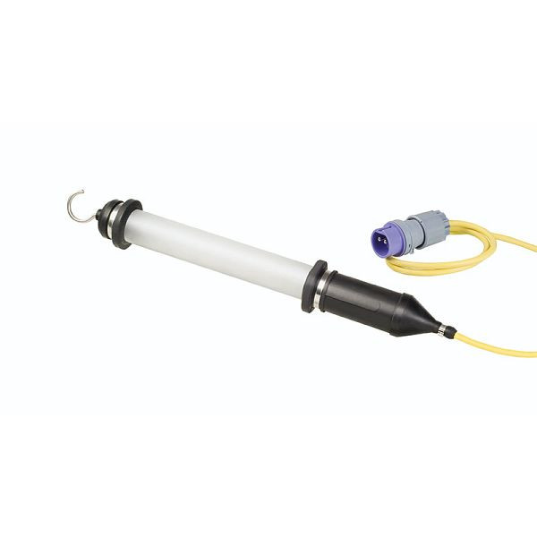 ELSPRO Barra de luz LED QS L05 Ø 50 mm de policarbonato, fuente de luz: 25 LED de potencia media, cable de alimentación de 5 m con enchufe, tensión: 24 V, QL2405/5