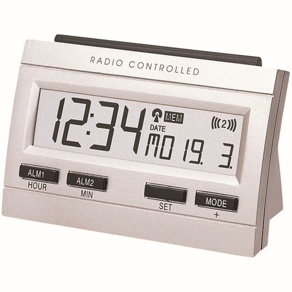 Despertador radiocontrolado Technoline, reloj radiocontrolado DCF-77 con opción de ajuste manual, dimensiones: 102 x 69 x 48 mm, WT 87