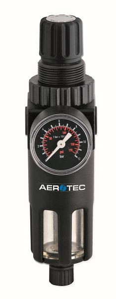 AEROTEC filtro regulador de presión 1/4&quot; reductor manómetro compresor, 2010212