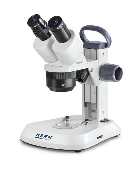 Microscopio estereoscópico KERN Optics, Greenough 1x / 2x / 3x, binocular, ocular WF 10 x / Ø 20 mm con fuente de alimentación antifúngica enchufable, OSF 438