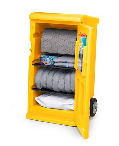 DENSORB Mobile Emergency Set, carpetas en amarillo Caddy Medium, Universal, 290-812