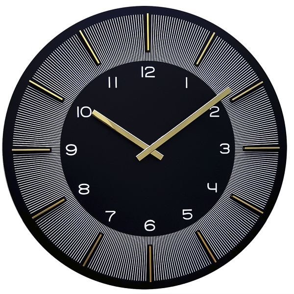 Reloj de pared de cuarzo Technoline, dígitos: oro, dimensiones: Ø 40 cm, WT 2540
