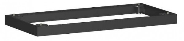 base de metal geramöbel, selección según el ancho del mueble, 800x50, negro, N-10MS08-Z