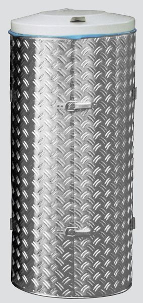 Dispositivos de recogida de residuos compactos VAR con láminas Duett de acero inoxidable y aluminio, tapa gris, 1704