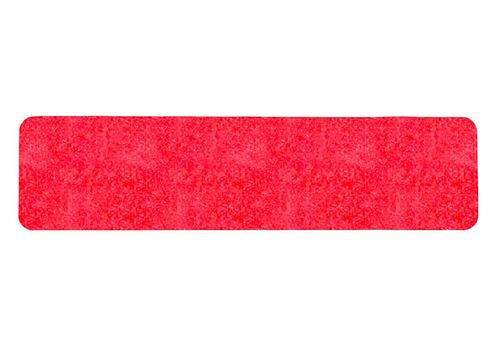 Revestimiento antideslizante DENIOS m2, universal, rojo, 150 x 610 mm, UE: 10 piezas, 263-780