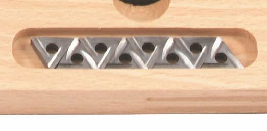Plaquita intercambiable ELMAG para juego de DM 'Camlock', adecuada a partir de 16x16 mm, forma triangular 'derecha - TIN/revestida', 88223