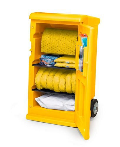 DENSORB Equipo de emergencia móvil, carpeta en amarillo Caddy Medium, especial, 290-814