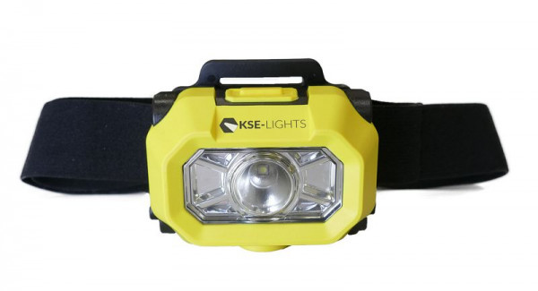 Luz LED para casco KSE-LIGHTS con 2 niveles de conmutación, incluye diadema, protección EX 1G, KS-7090