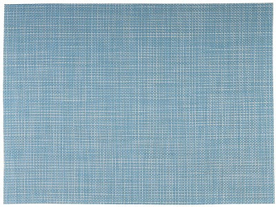 APS mantel individual, 45 x 33 cm, PVC, banda estrecha, color: azul claro, blanco, paquete de 6, 60041