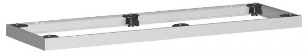 base de metal geramöbel, selección según el ancho del mueble, 1200x50, plateado, N-10MS12-S