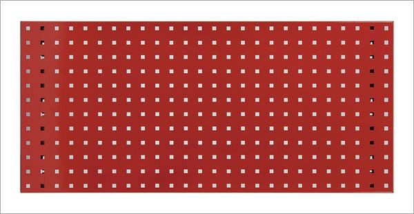 Placa perforada ADB, dimensiones: 987x456mm, color: rojo, RAL 3020, 23032