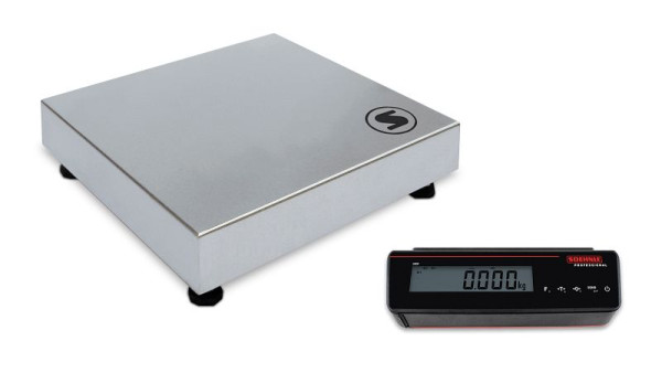 Báscula de mesa Soehnle de alta resolución con Terminal 3800, carga máxima: 3 kg, incremento de dígitos: 0,1 g, 310 x 275 mm, IP42, 9550.01.040