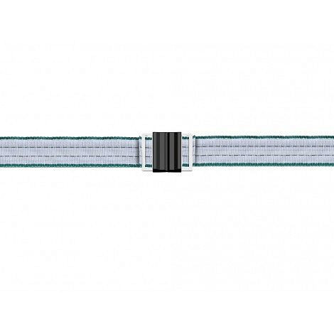 Conector de cinta Growi Litzclip, PU: 5 piezas, para cintas de hasta 40 mm, acero inoxidable, 10053640