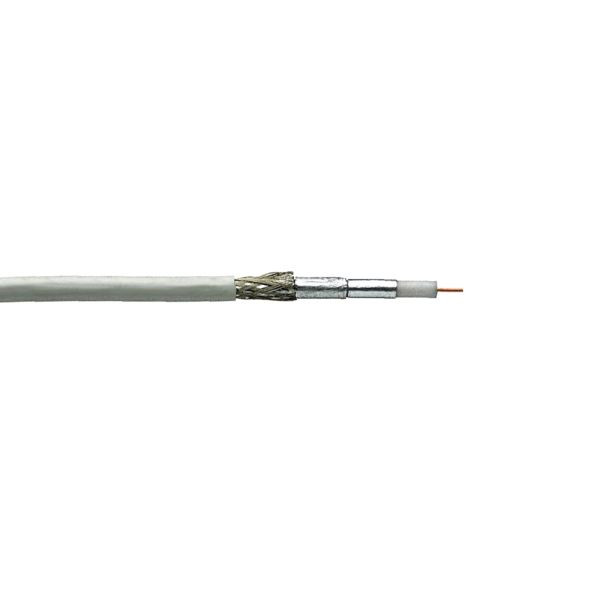 Cable de antena SAT CATV de conectividad bda TELASS 3000 (A ++) blanco - bobina de 100 m, 38610111