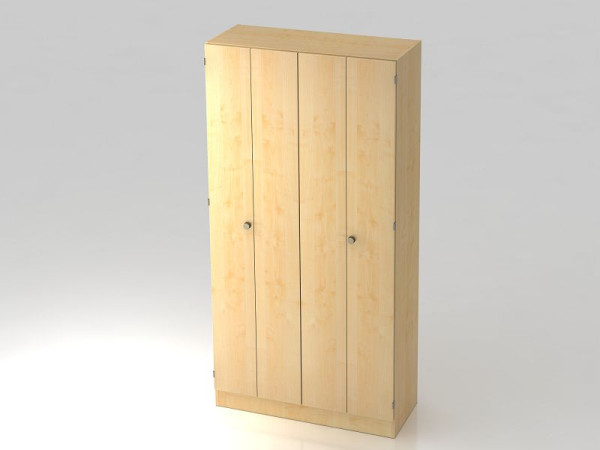 Armario con puerta plegable Hammerbacher 5OH, panel inferior, arce/tirador rayado de arce, 100x42x200,4 cm (AnxPrxAl), V6900/3/3/SG