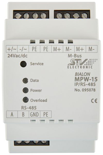 Convertidor de nivel USB M-Bus electrónico STV MPW32-USB, 095563