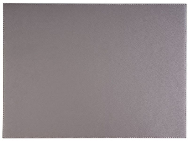 Mantel individual APS - CUERO SINTÉTICO - 45 x 32,5 cm, cuero artificial, color: gris, paquete de 6, 60044