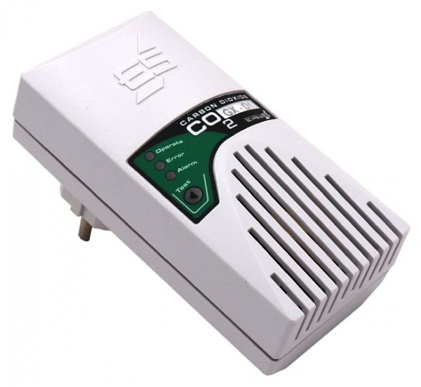 Alarma de gas Schabus GX-D1, sensor CO2 integrado, 300251
