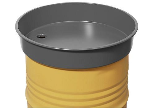 Embudo bidón de acero FALCON, 30 litros, 123-242