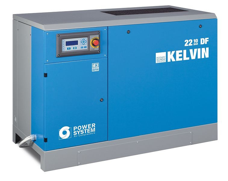 POWERSYSTEM IND industria de compresores de tornillo con secador, sistema de alimentación KELVIN 11 - 8 bar DF, 20160111