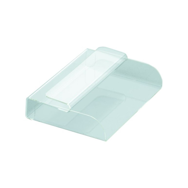 Soporte para papel engrasador Schneider para DIN A 5 (255x185x65 mm), vidrio acrílico, transparente, autosujetable, 172002