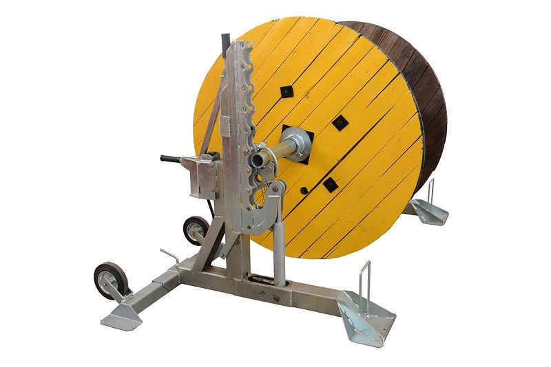 Soporte para tambor de cable Nicoletti, altura: 1240 mm, capacidad de carga: 5000 kg, SM-20 / BA