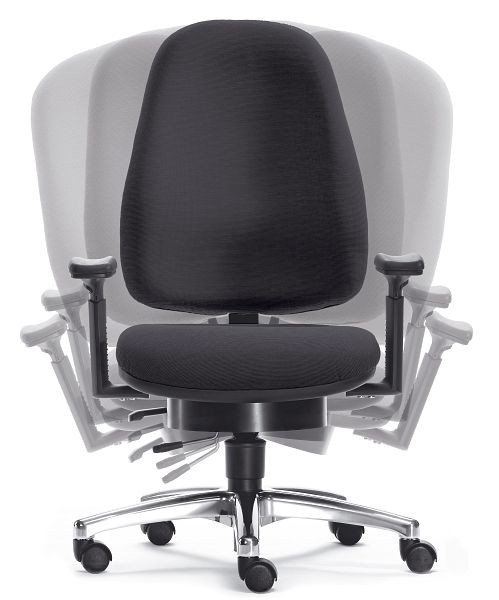 SITWELL LADY SITWELL, negro, silla de oficina sin reposabrazos, PM-67.100-M-80-109-00-44-10