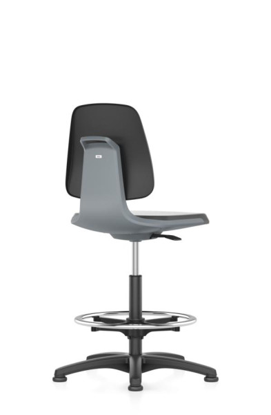 silla de trabajo bimos Labsit con deslizadores, asiento H.520-770 mm, tela, carcasa del asiento antracita, 9121-5800-3285