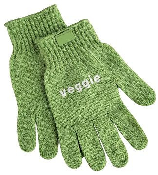 Contacto guante de limpieza vegetal, verde para verduras VEGGIE, paquete: par, 6537/006