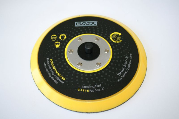 Disco de lijado ELMAG Ø 150 mm, SOFT, sin perforar, velcro, rosca 5/16', 42968