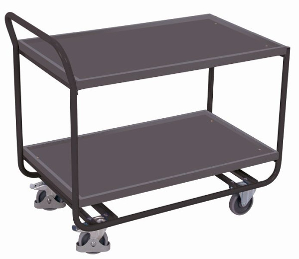 Carro de mesa de acero VARIOfit, dimensiones exteriores: 1.090 x 600 x 970 mm (ancho x profundo x alto), st-402.000/AG